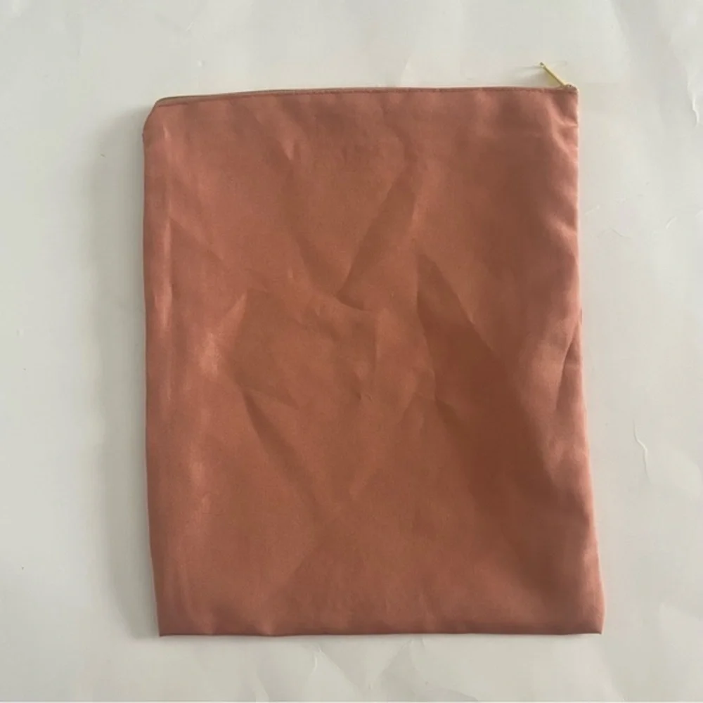 girlfriend collective Zip Top Travel Pouch Cosmetic Bag Peach